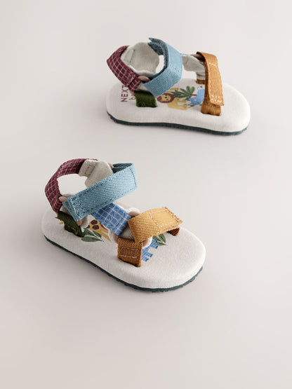 Neutral Safari Baby Trekker Sandals (0-2mths) image 1