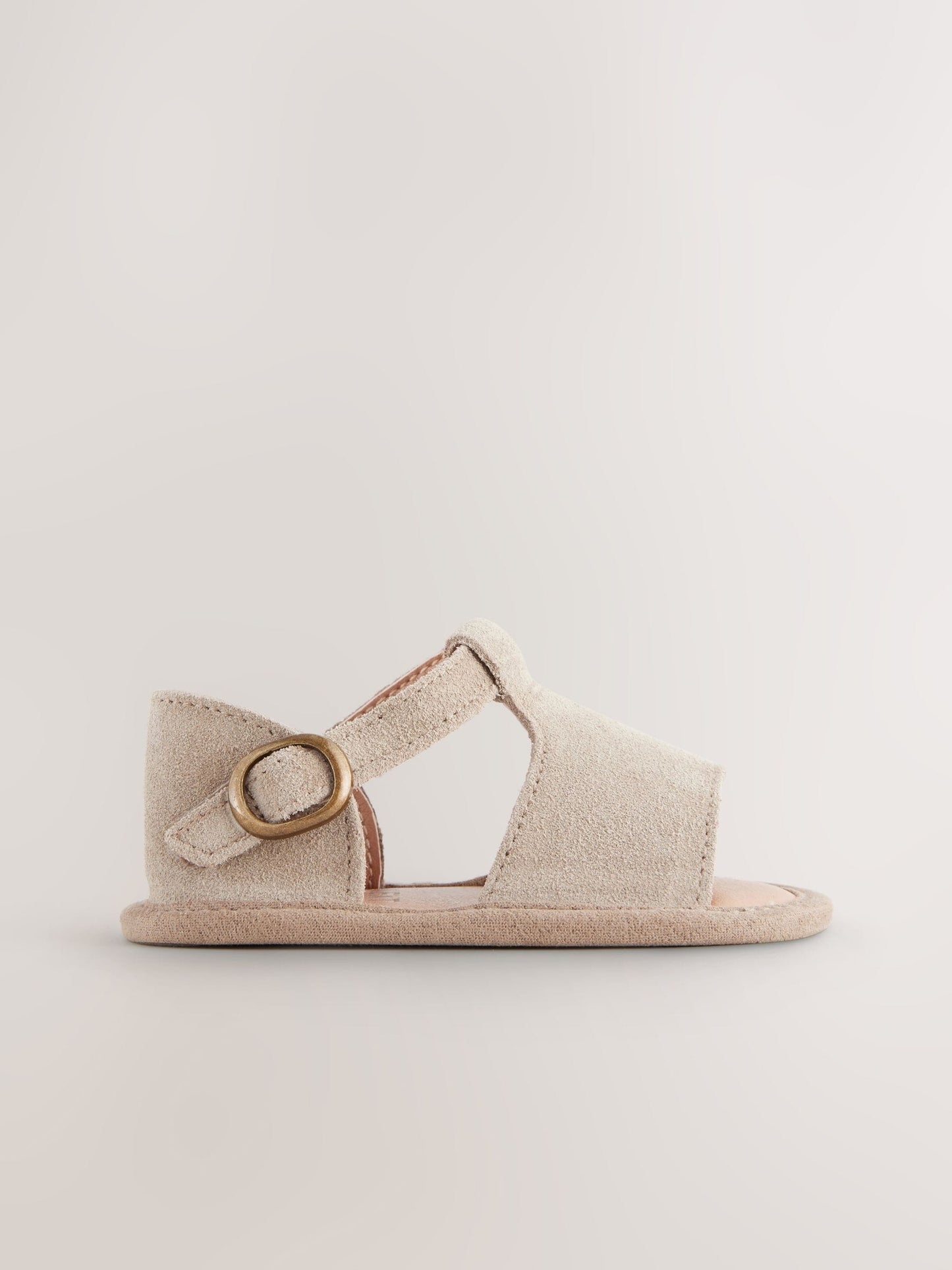 Neutral Leather Baby Sandals (0-2mths) image 3