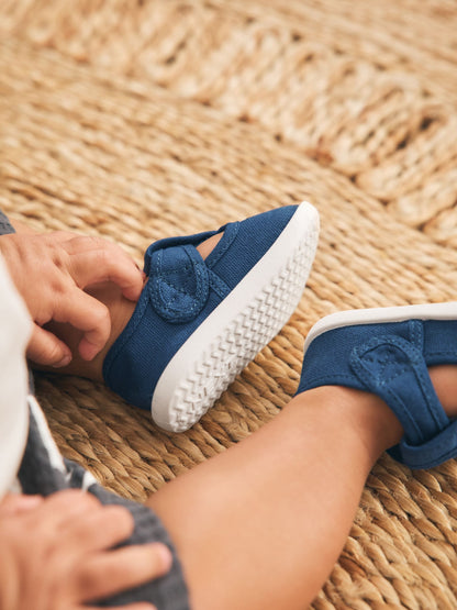 Navy Crawler T-Bar Baby Shoes (0-2mths) image 3