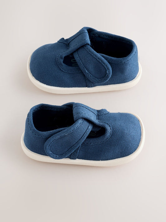 Navy Crawler T-Bar Baby Shoes (0-2mths) image 1