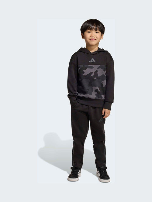 Dsiney Kidz - adidas Black Ground Essentials Camo Fleece Joggers Set Little Kids image 1