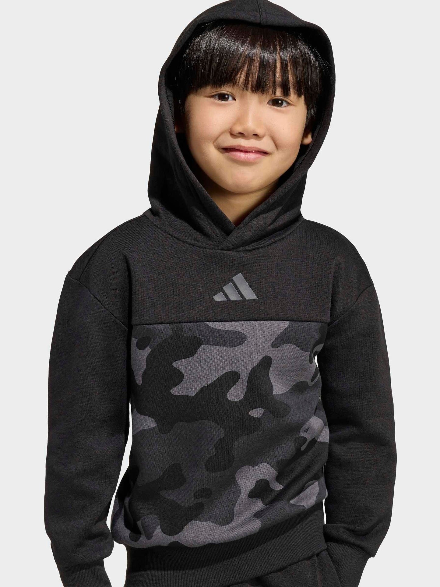 Dsiney Kidz - adidas Black Ground Essentials Camo Fleece Joggers Set Little Kids image 3