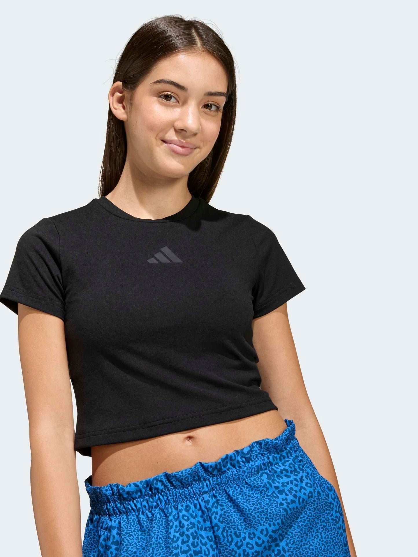 Dsiney Kidz - adidas Black Soft Touch Baby Crop T-Shirt image 1