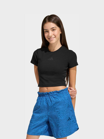 Dsiney Kidz - adidas Black Soft Touch Baby Crop T-Shirt image 2