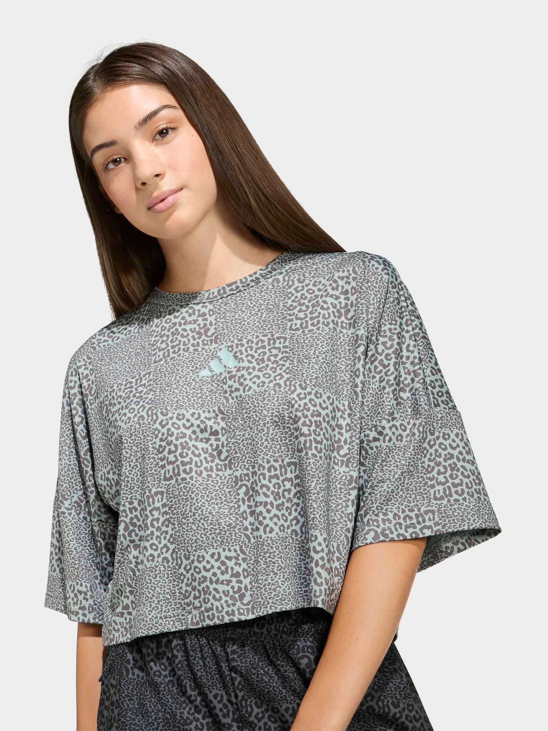 Dsiney Kidz - adidas Green Future Icons All Over Printed T-Shirt image 4