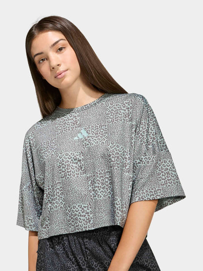 Dsiney Kidz - adidas Green Future Icons All Over Printed T-Shirt image 4