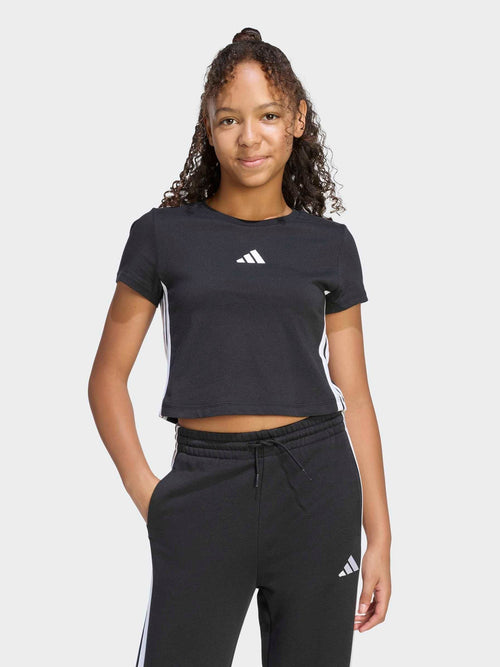 Dsiney Kidz - adidas Black 3-Stripes Essentials Baby T-Shirt image 1