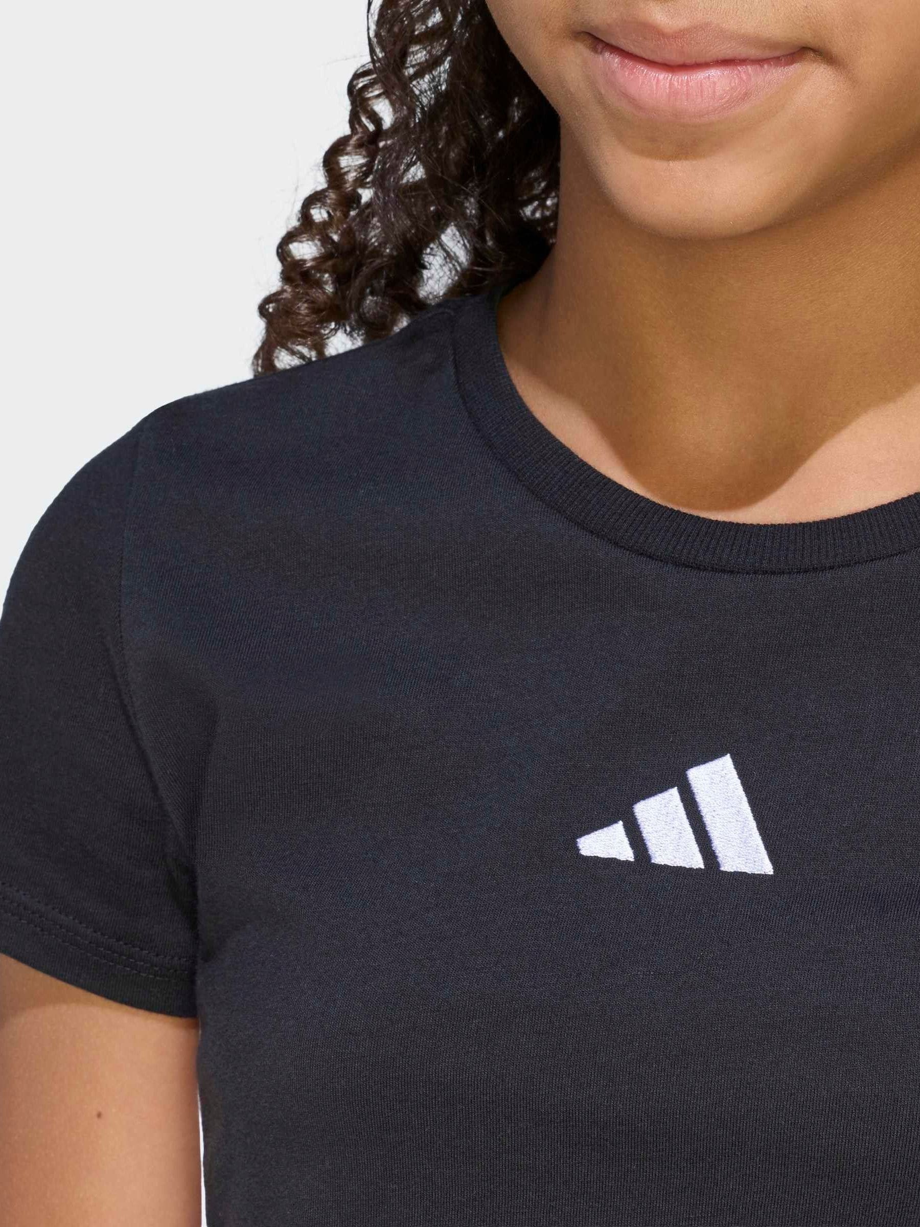 Dsiney Kidz - adidas Black 3-Stripes Essentials Baby T-Shirt image 5