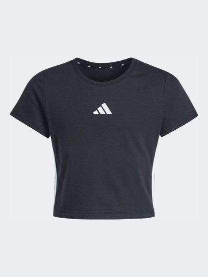 Dsiney Kidz - adidas Black 3-Stripes Essentials Baby T-Shirt image 6