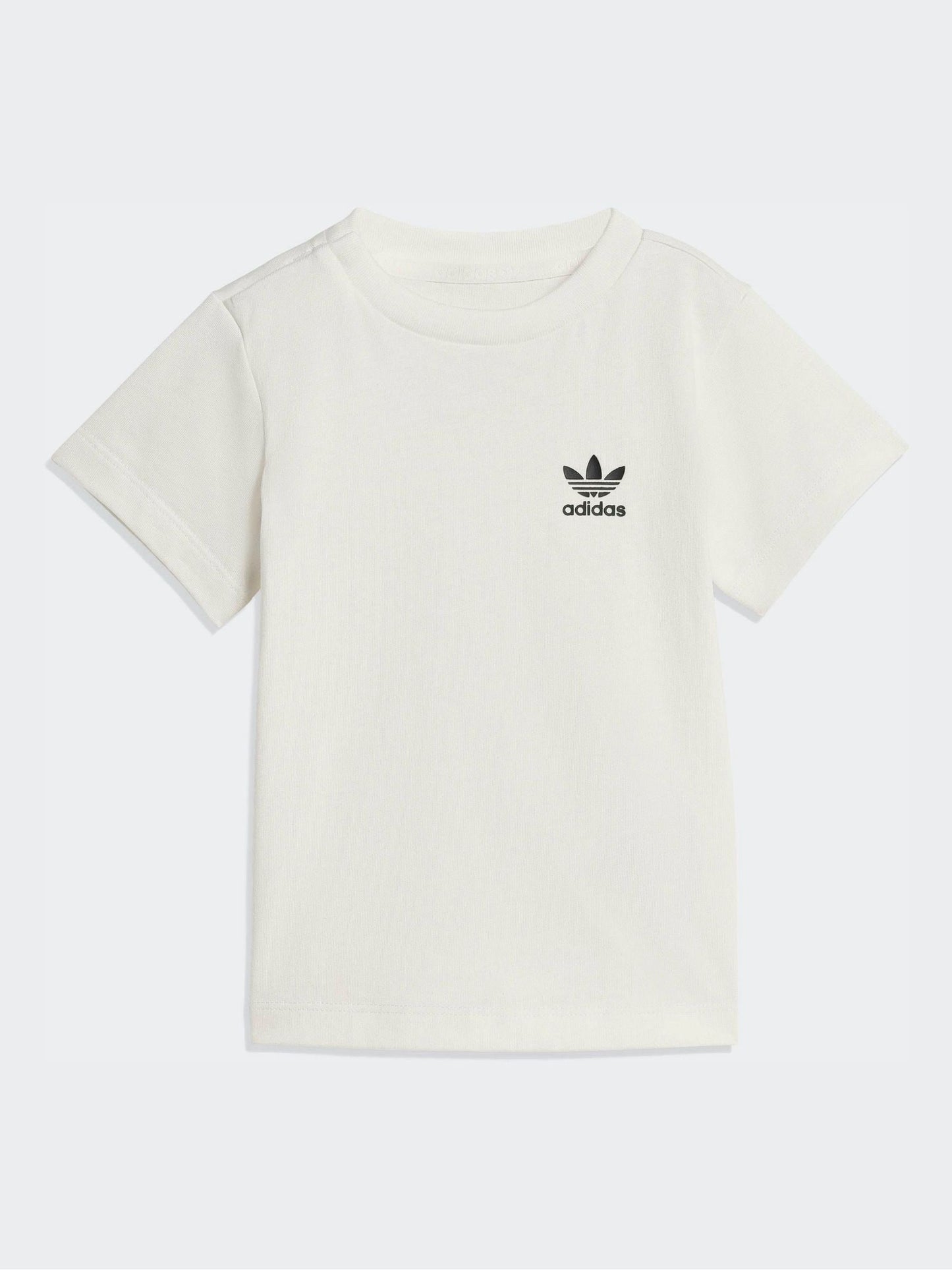 adidas Originals Pink T-Shirt and Cycling Shorts Infant Set image 2