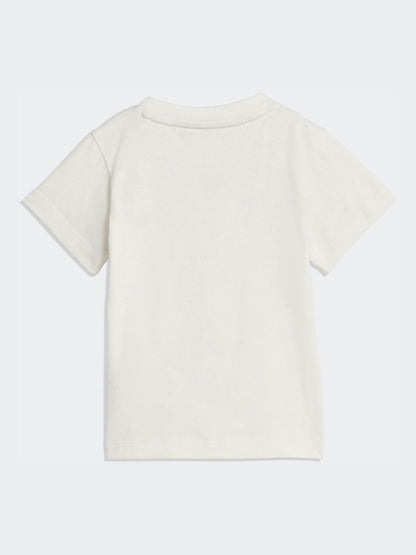 adidas Originals Pink T-Shirt and Cycling Shorts Infant Set image 3
