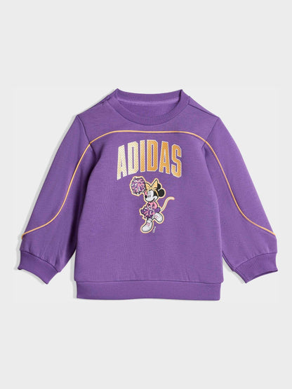 adidas Purple Disney Minnie Mouse  Sweatshirt and Legging Set image 2