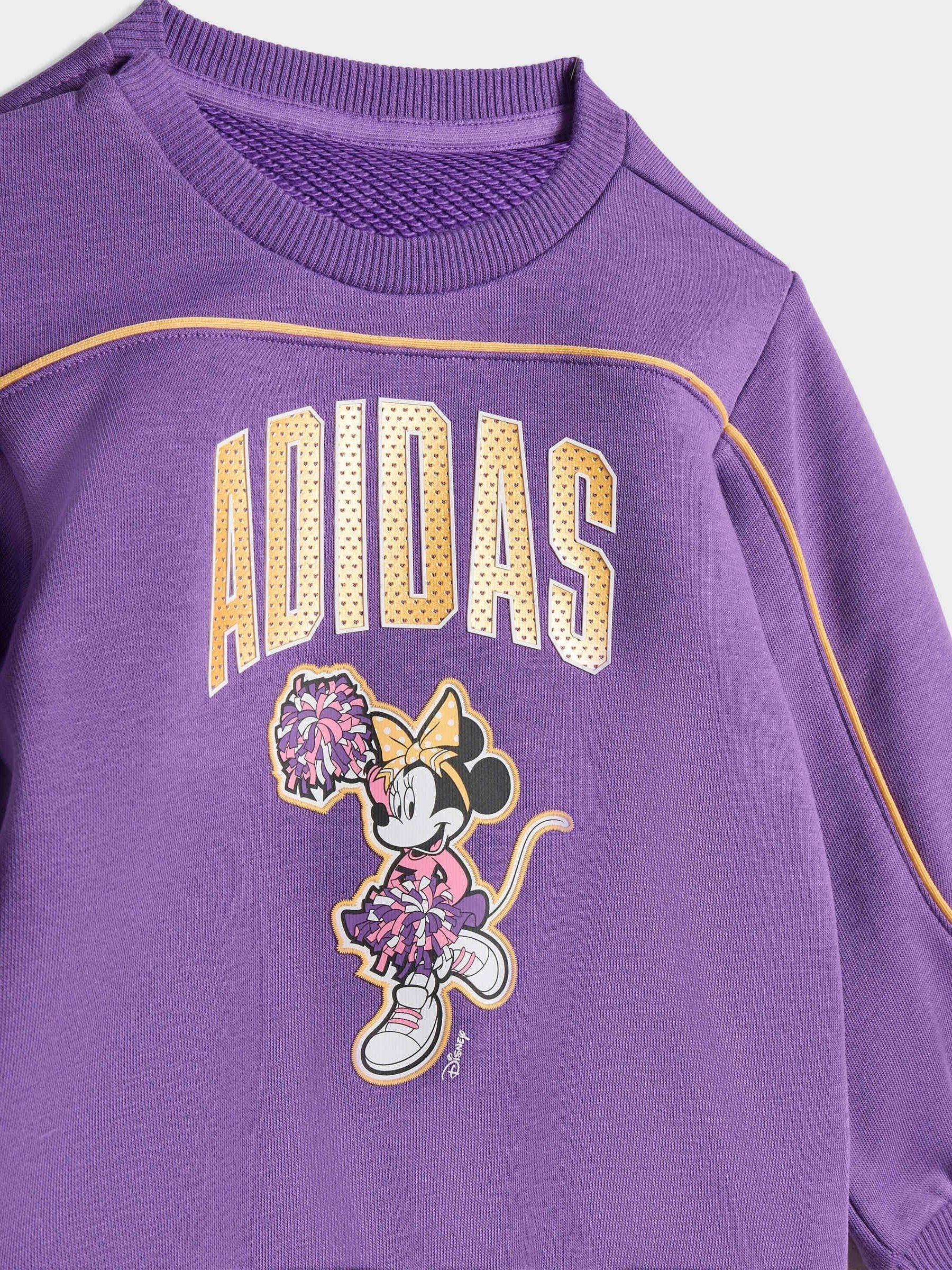 adidas Purple Disney Minnie Mouse  Sweatshirt and Legging Set image 5