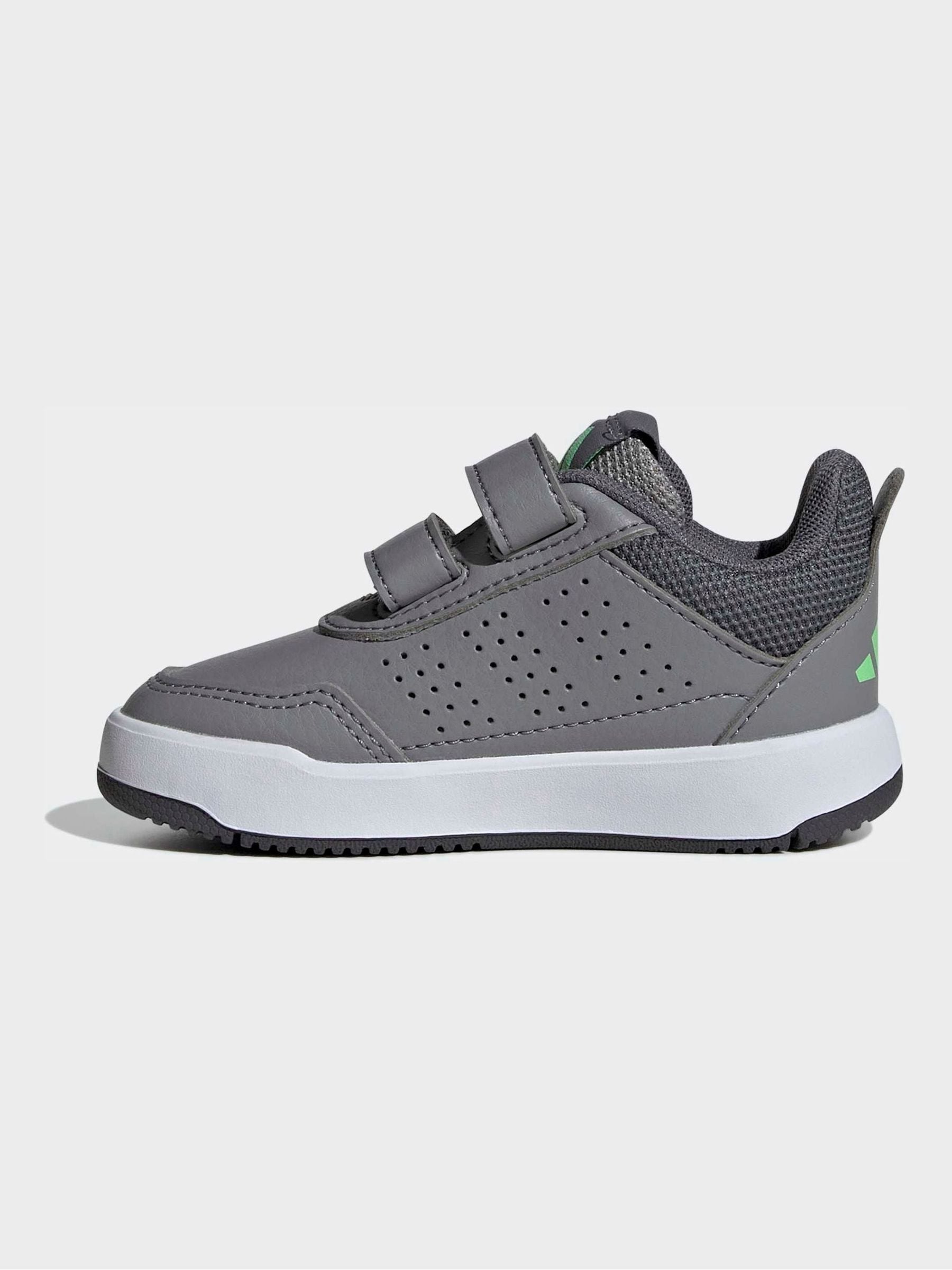 adidas Grey Hook and Loop Tensaur Sport 3.0 Infant Trainers image 3