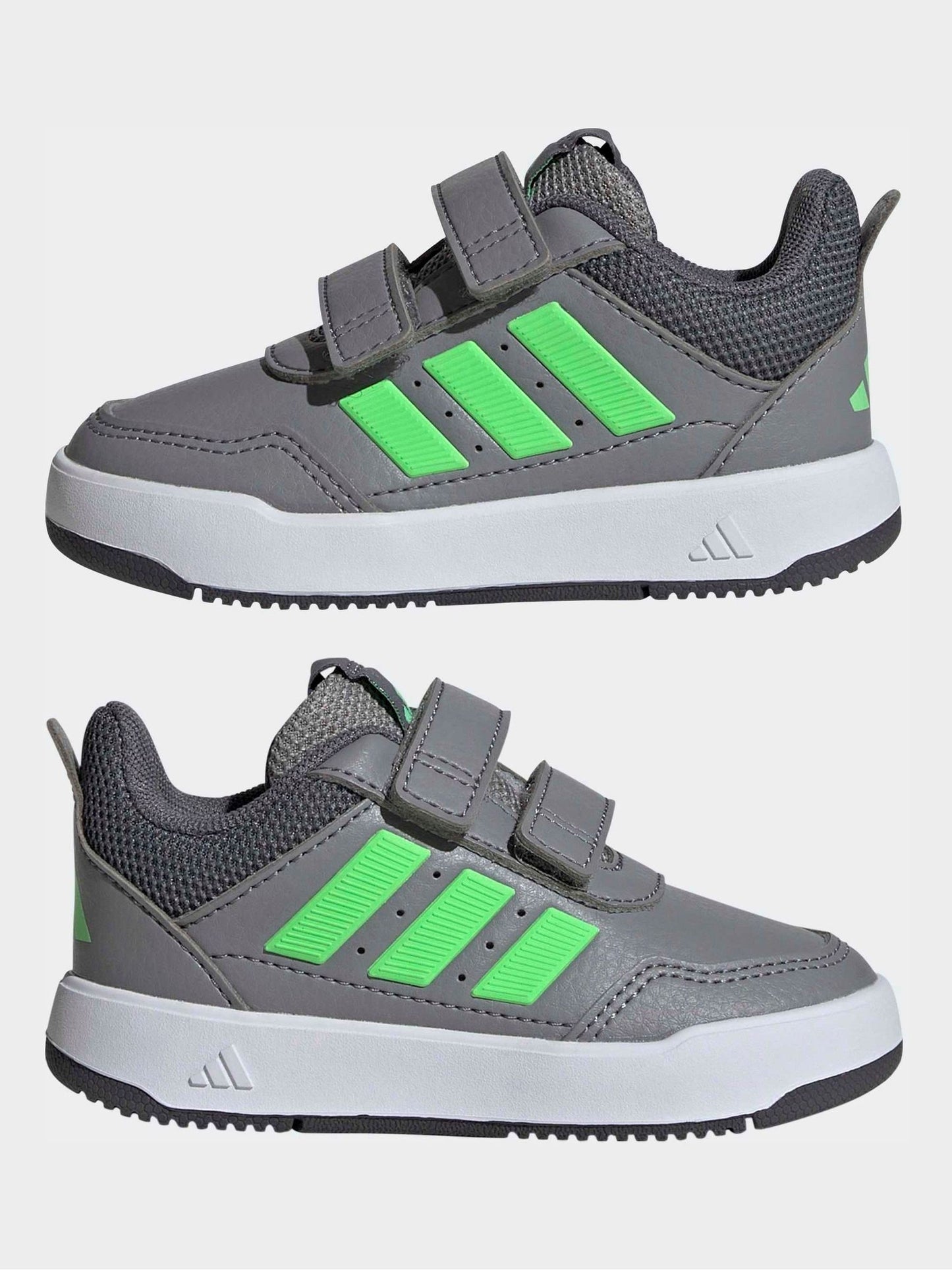 adidas Grey Hook and Loop Tensaur Sport 3.0 Infant Trainers image 5