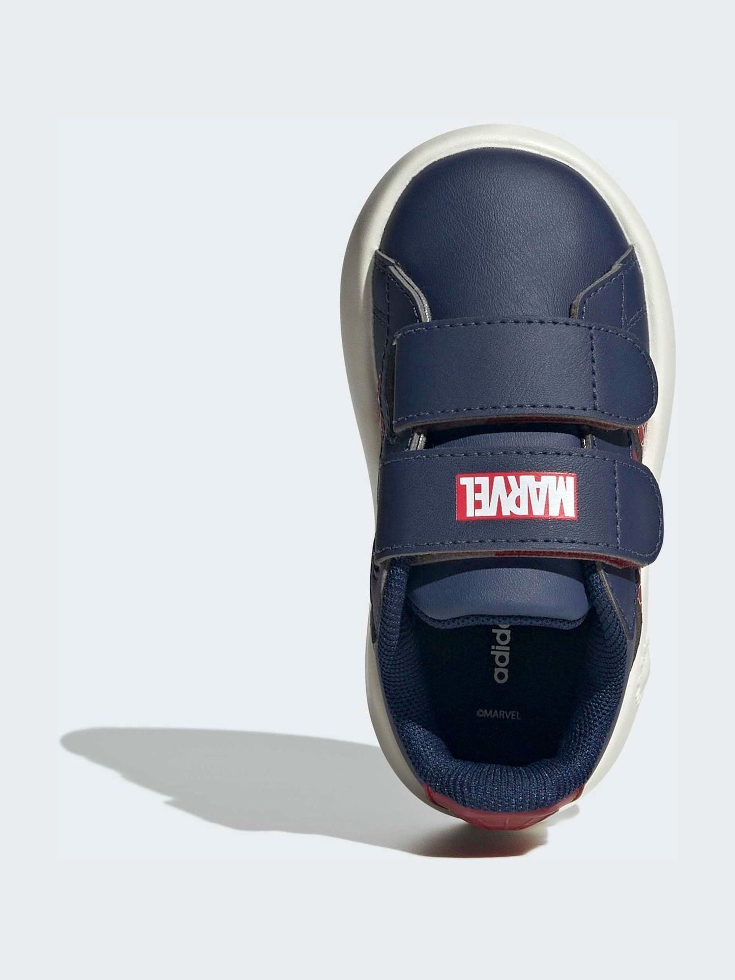 adidas Blue Marvel Spiderman Grand Court Infant Trainers image 7