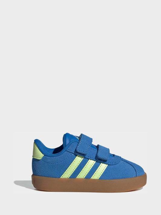 adidas Blue VL Court 3.0 Hook and Loop Infant Trainers image 1