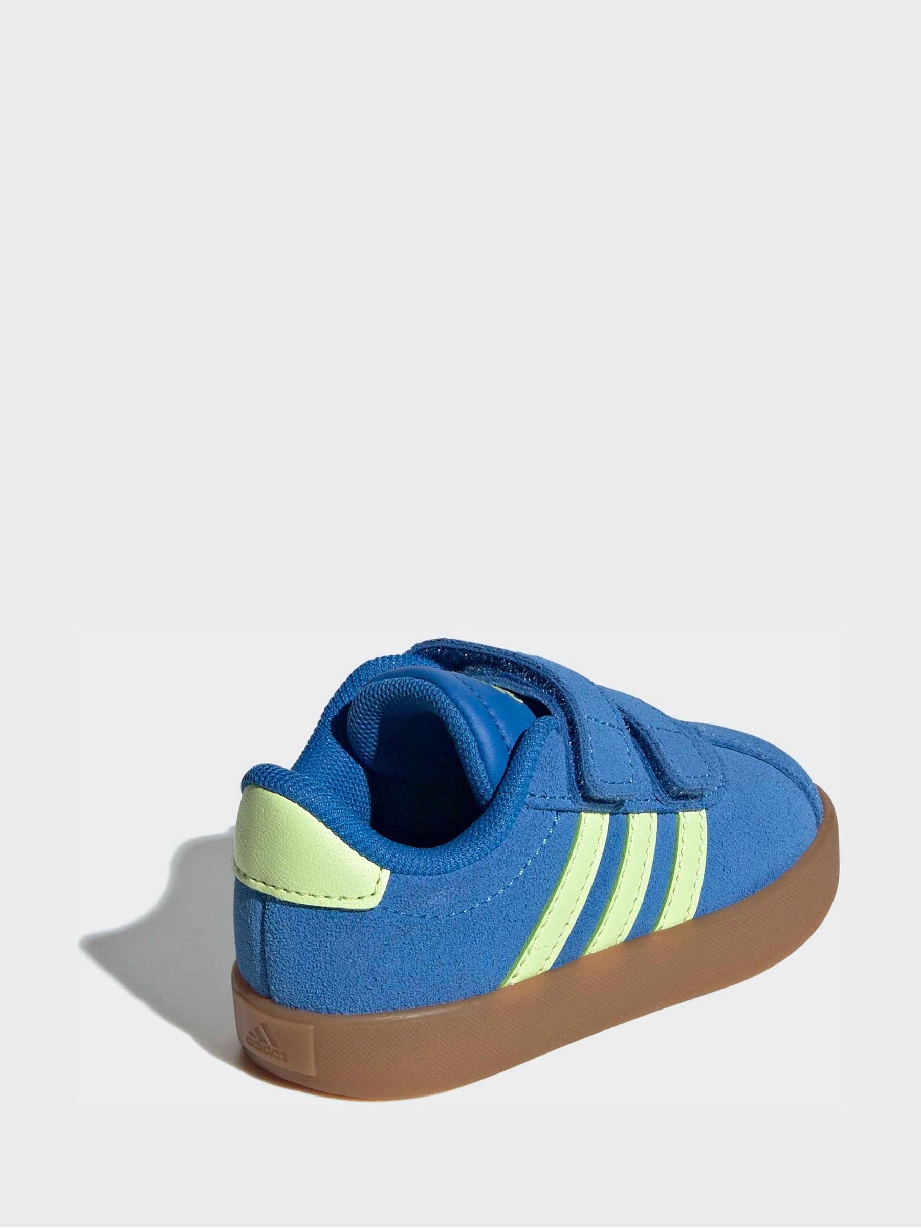 adidas Blue VL Court 3.0 Hook and Loop Infant Trainers image 4