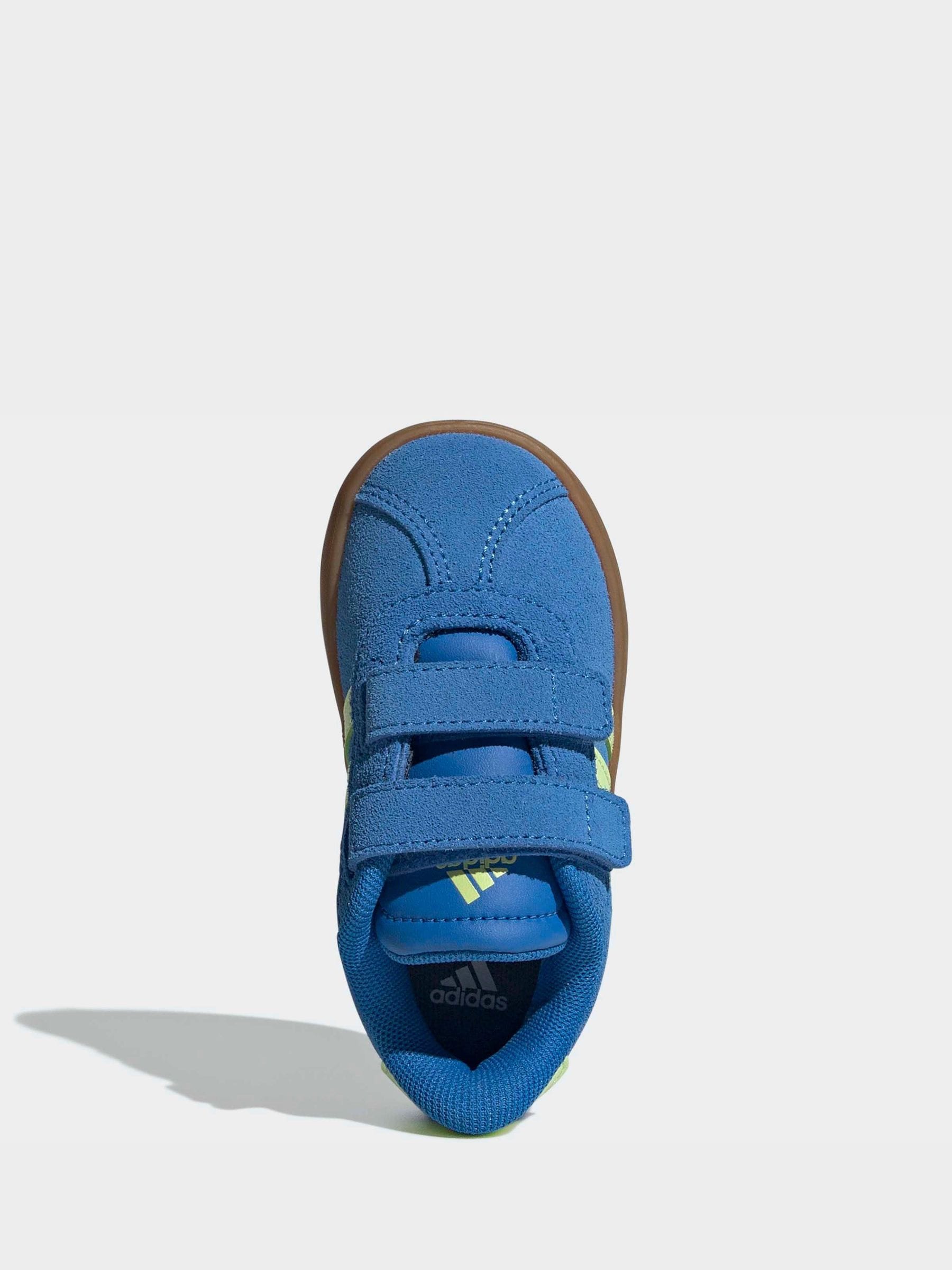 adidas Blue VL Court 3.0 Hook and Loop Infant Trainers image 6