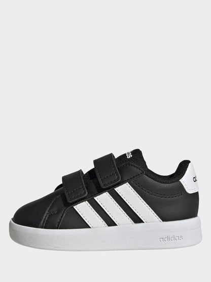 adidas Black Grand Court 3.0 Infant Trainers image 2