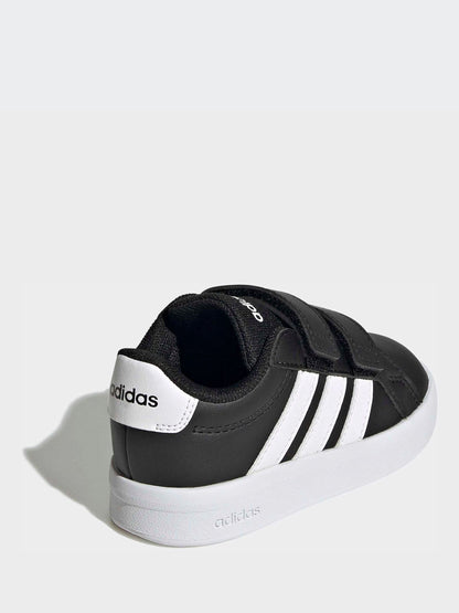adidas Black Grand Court 3.0 Infant Trainers image 3