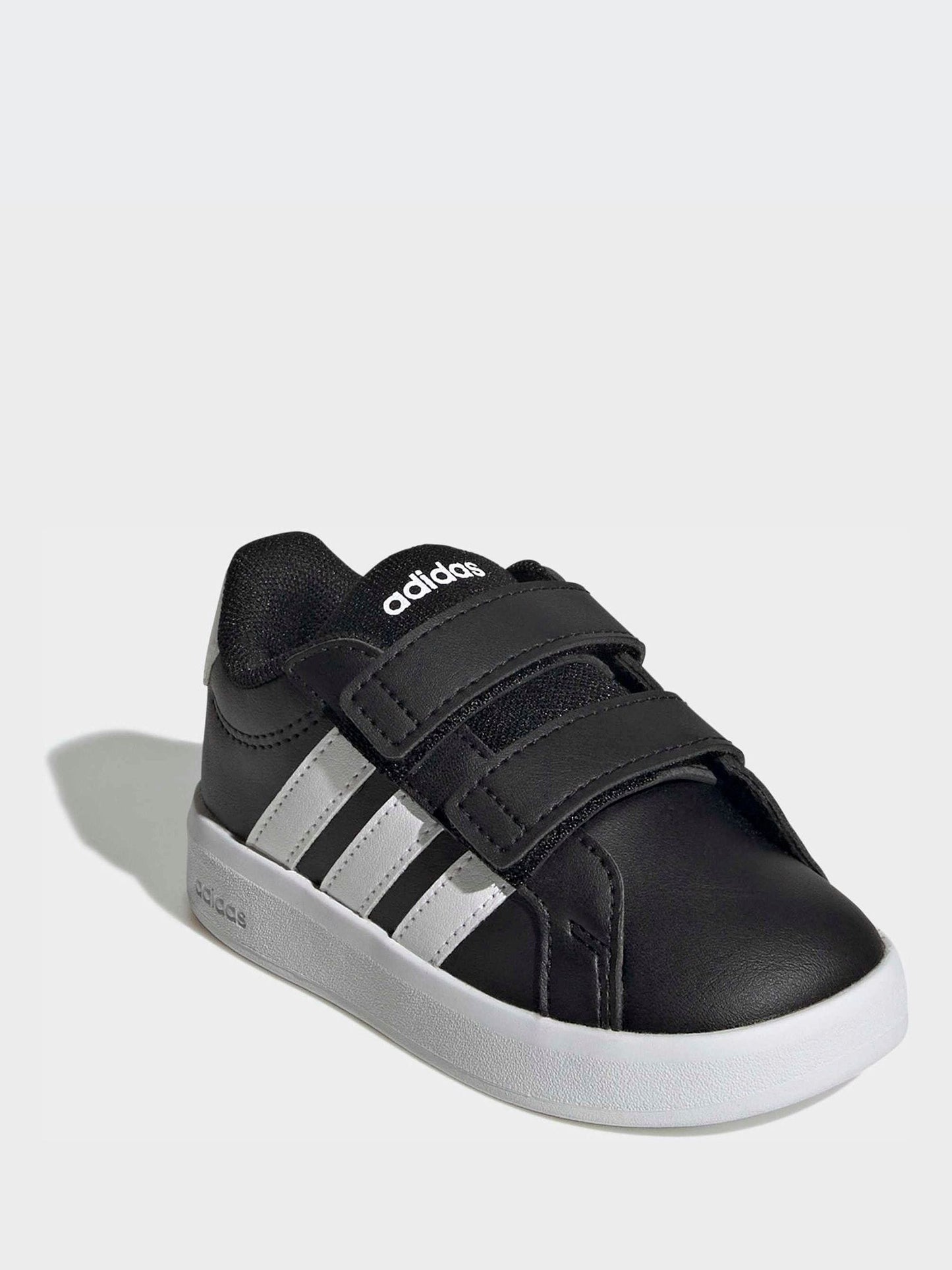 adidas Black Grand Court 3.0 Infant Trainers image 4
