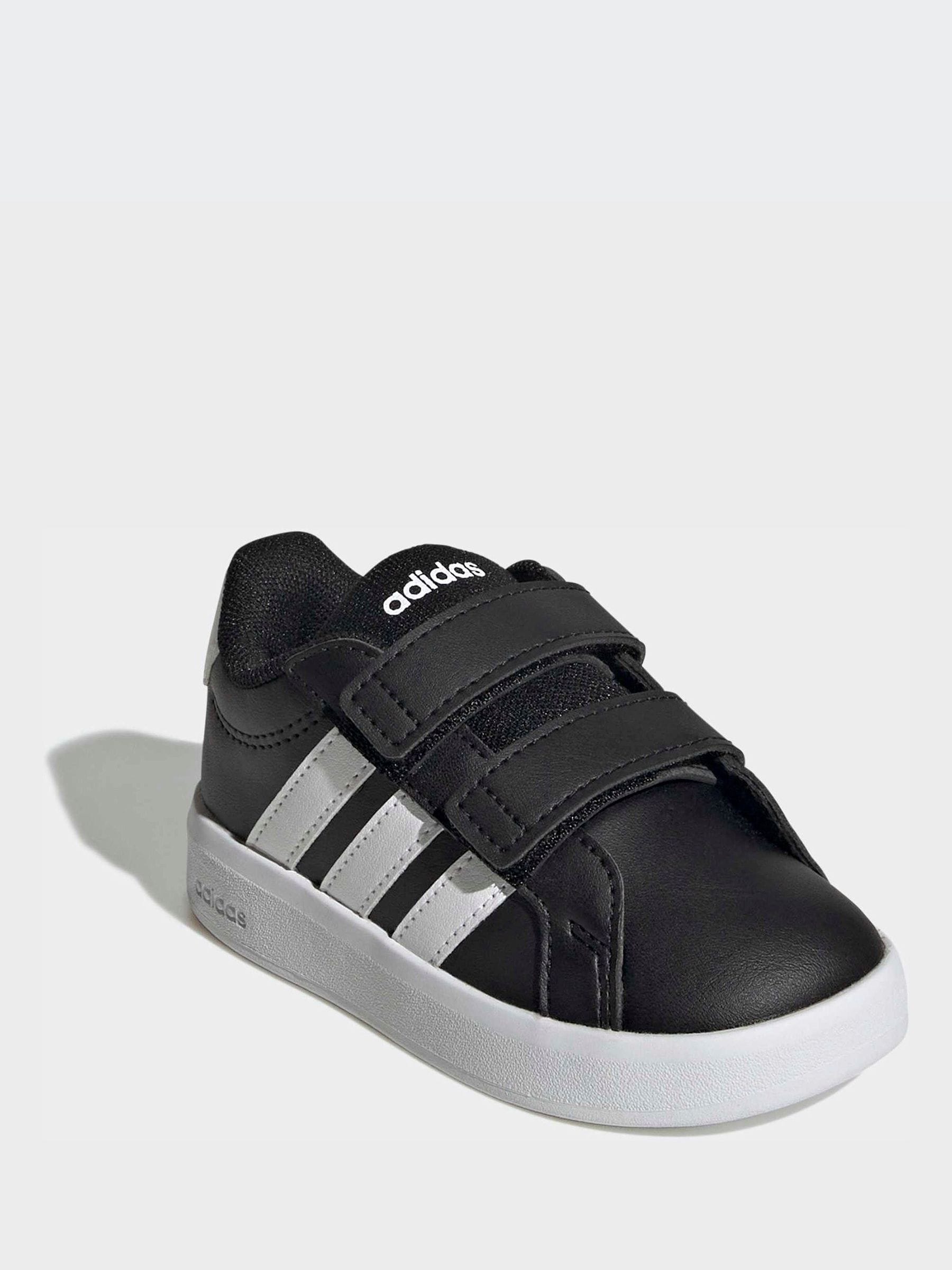adidas Black Grand Court 3.0 Infant Trainers image 4
