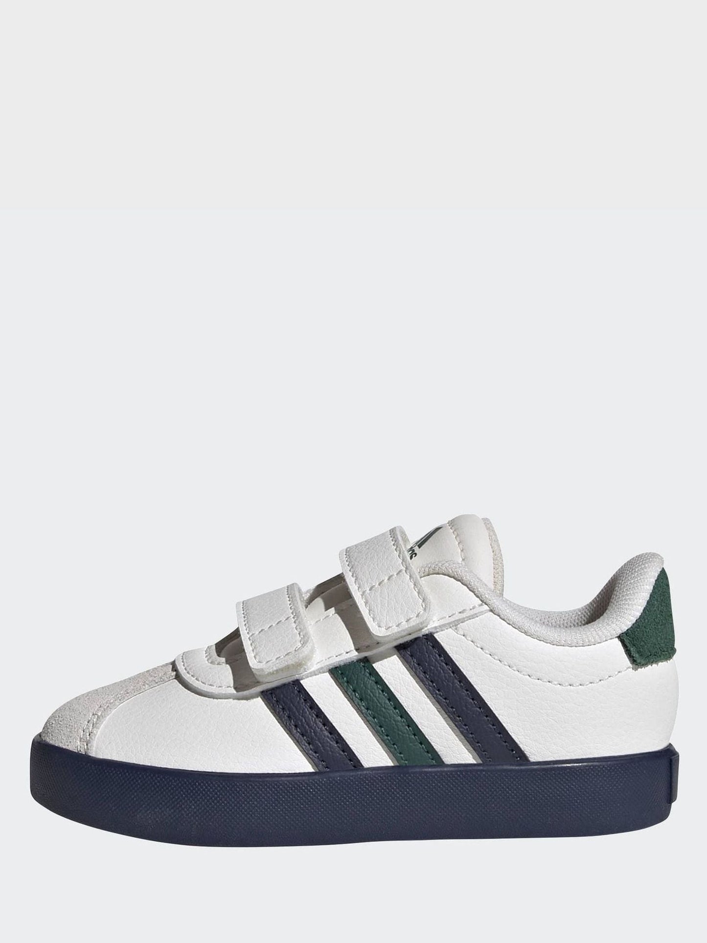 adidas White VL Court 3.0 Hook and Loop Infant Trainers image 2