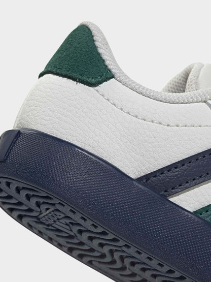 adidas White VL Court 3.0 Hook and Loop Infant Trainers image 8