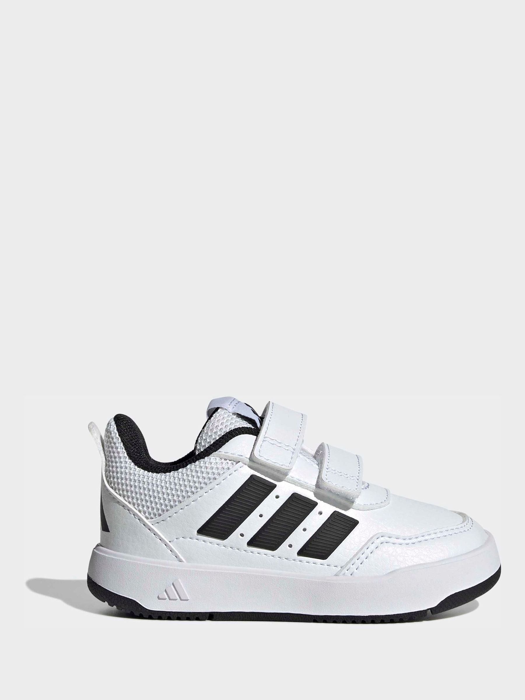 adidas White/Black Hook and Loop Tensaur Sport 3.0 Infant Trainers image 1