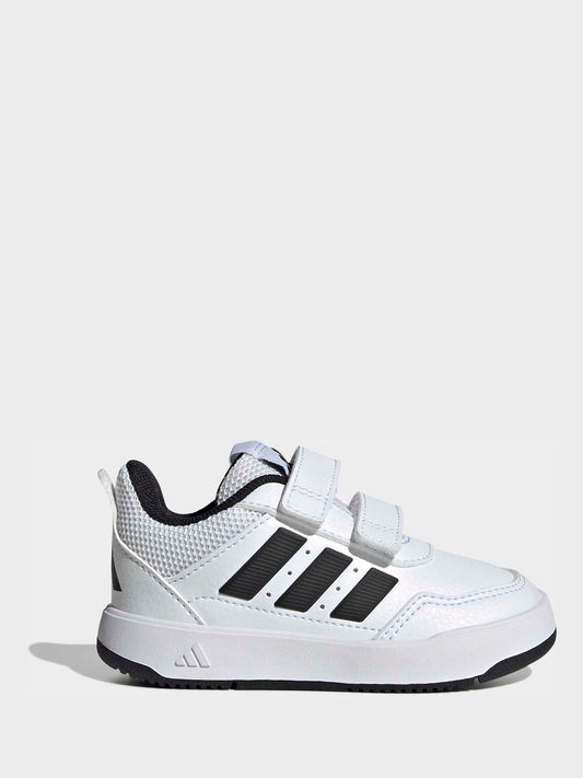 adidas White/Black Hook and Loop Tensaur Sport 3.0 Infant Trainers image 1