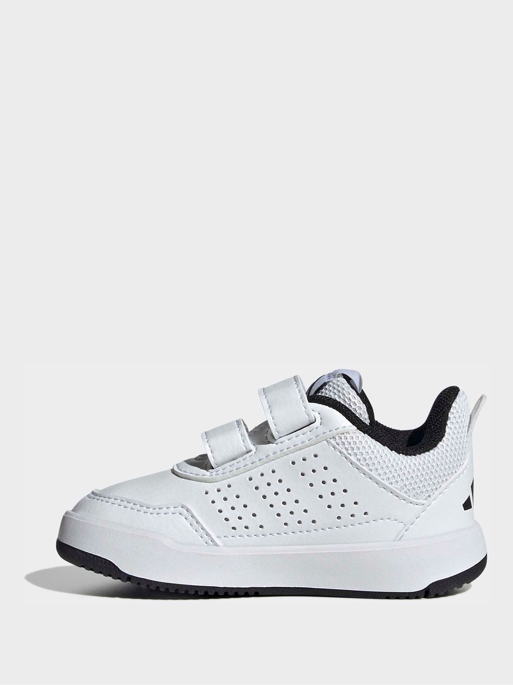adidas White/Black Hook and Loop Tensaur Sport 3.0 Infant Trainers image 3