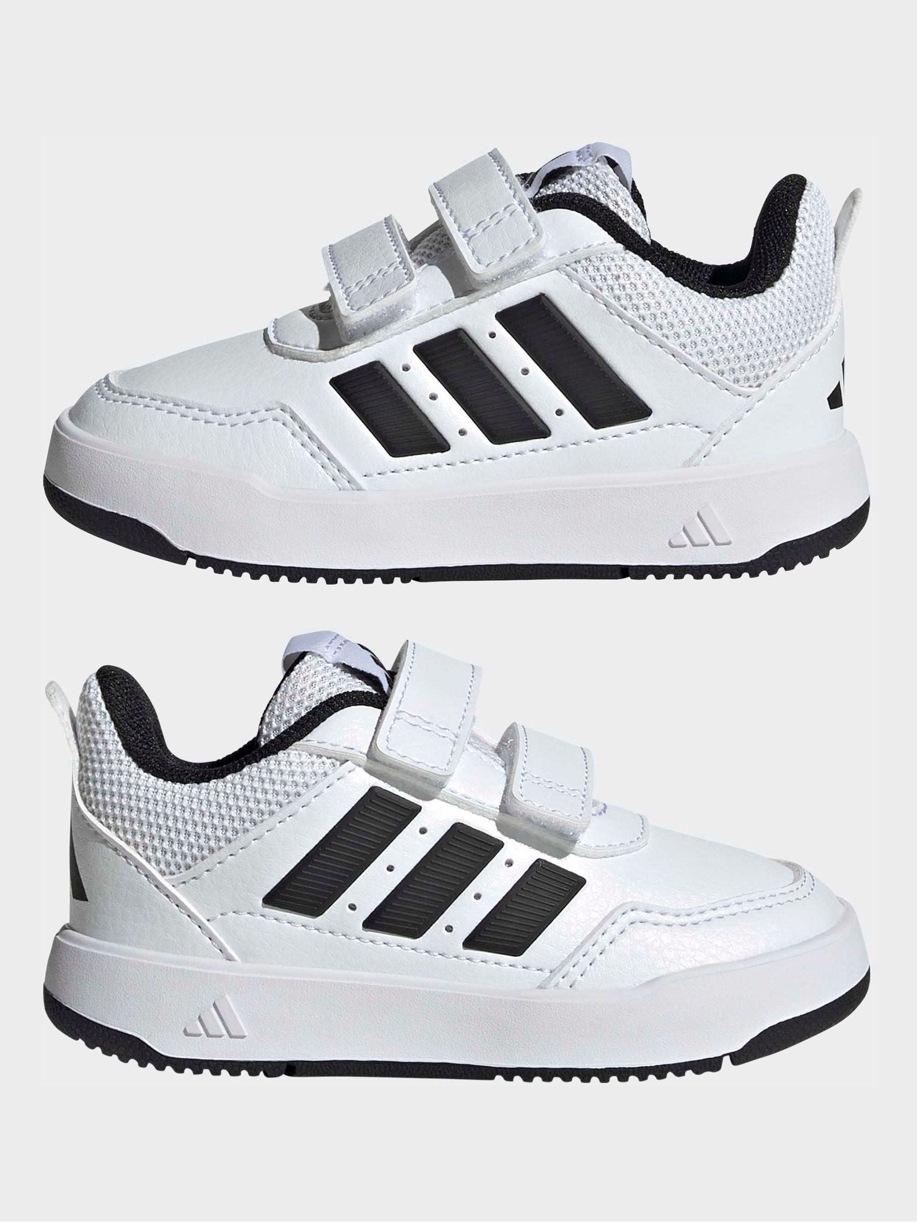 adidas White/Black Hook and Loop Tensaur Sport 3.0 Infant Trainers image 5