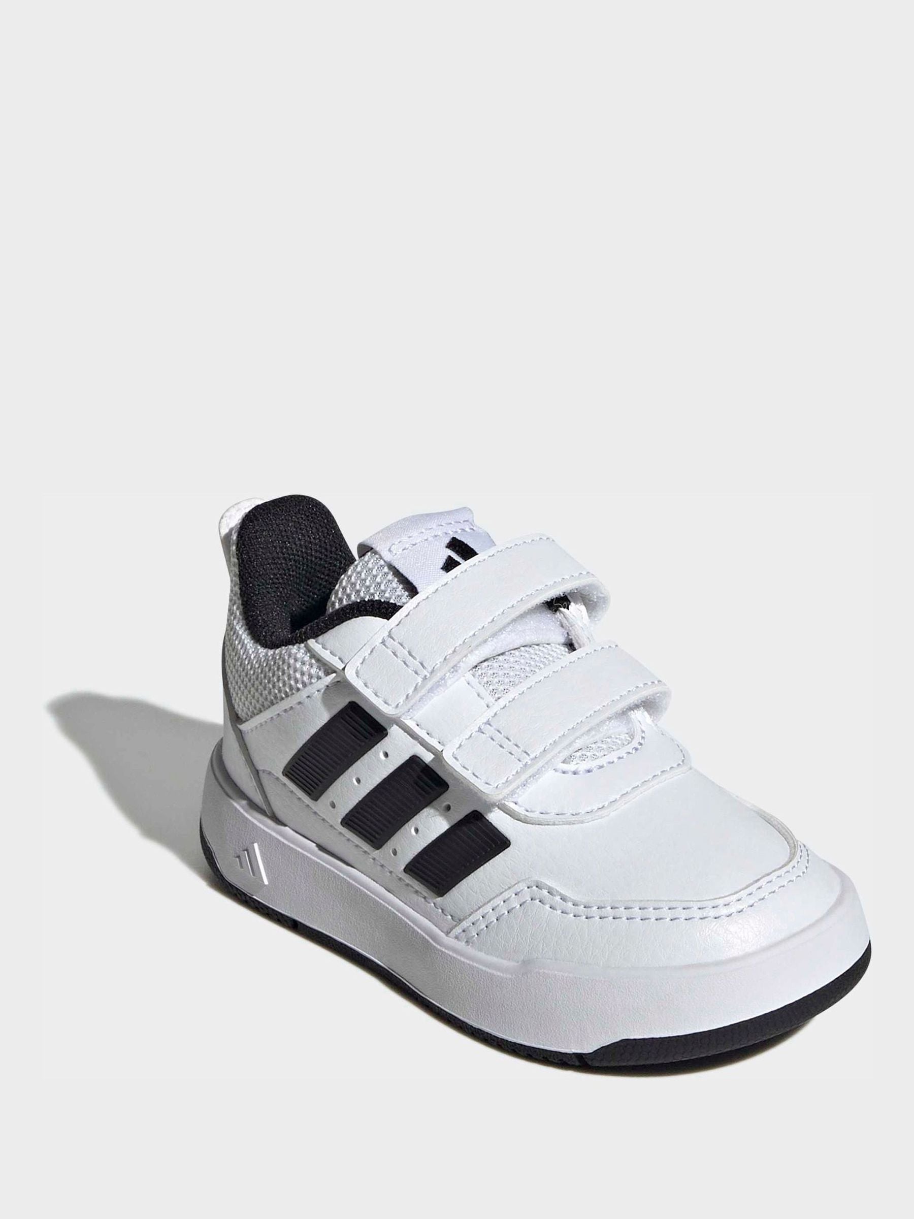 adidas White/Black Hook and Loop Tensaur Sport 3.0 Infant Trainers image 6