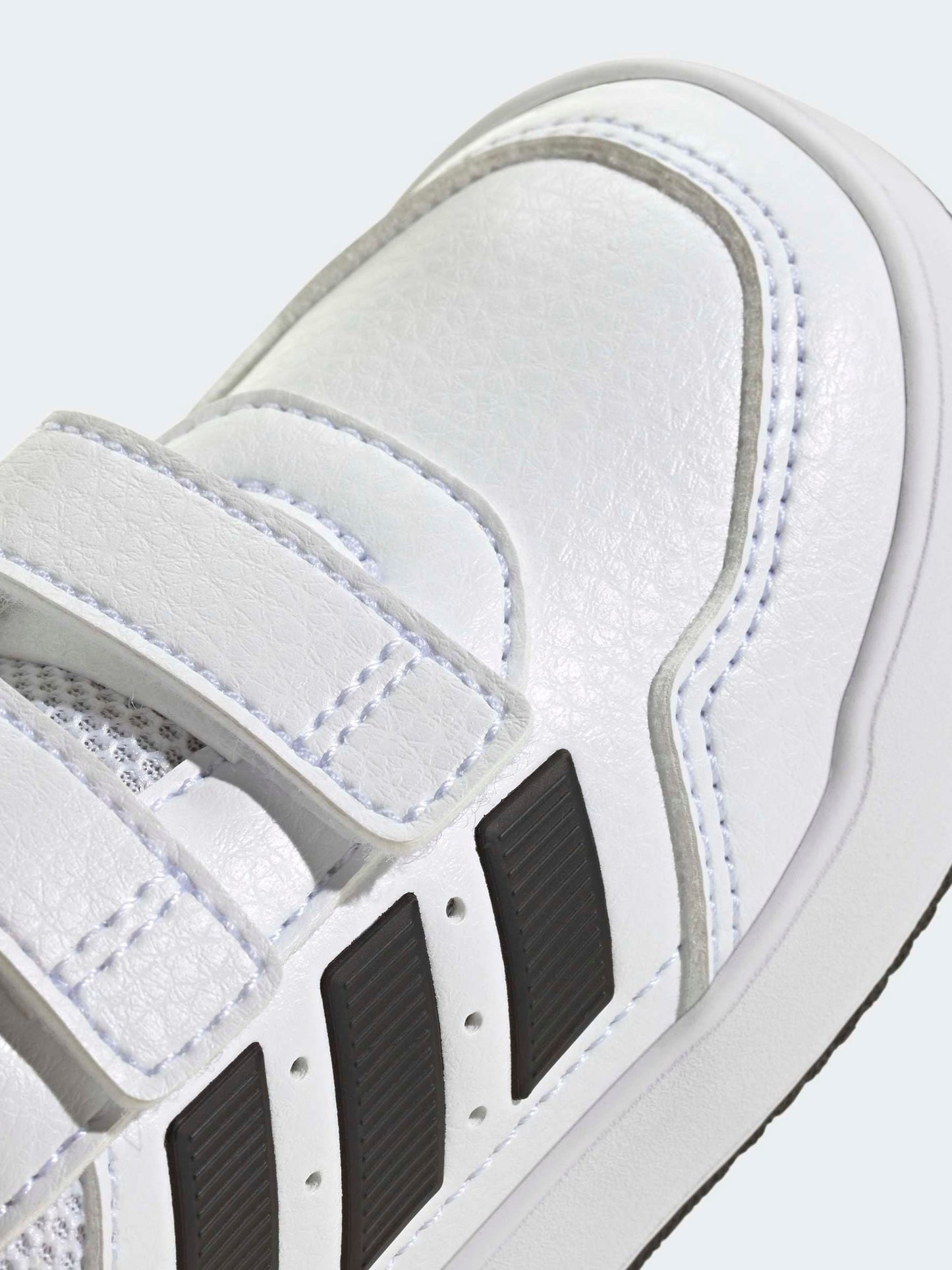 adidas White/Black Hook and Loop Tensaur Sport 3.0 Infant Trainers image 7
