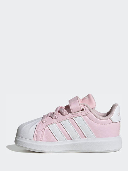 adidas Pink Street Talk Elastic Lace Infant Trainers image 2