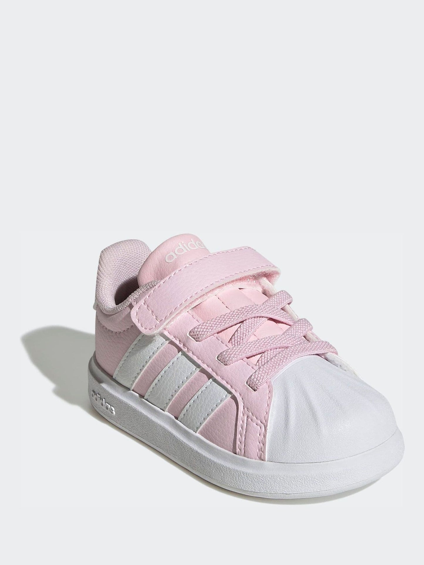 adidas Pink Street Talk Elastic Lace Infant Trainers image 3