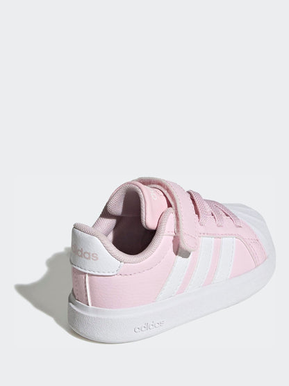 adidas Pink Street Talk Elastic Lace Infant Trainers image 4