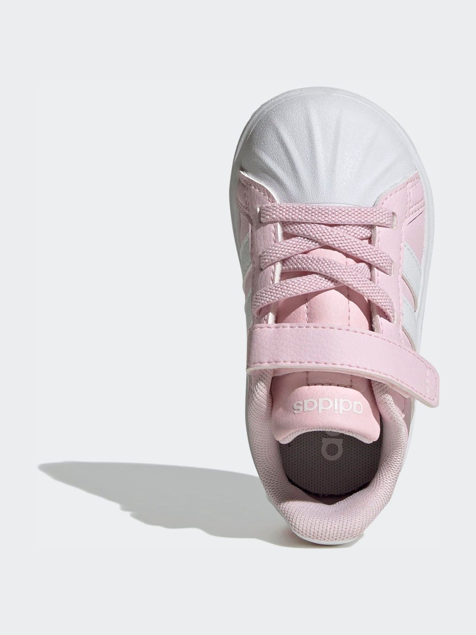 adidas Pink Street Talk Elastic Lace Infant Trainers image 7