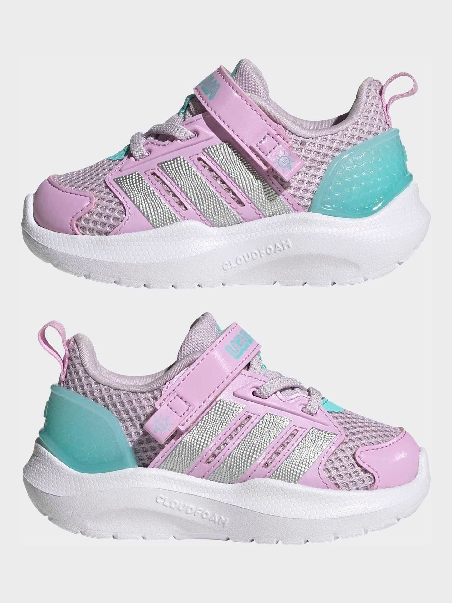 adidas Purple Lightorama Infant Trainers image 6