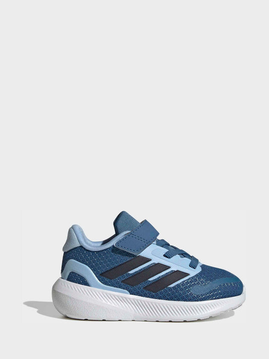 adidas Sky Blue Runfalcon 5 Hook and Loop Easy On Infant Trainers image 1
