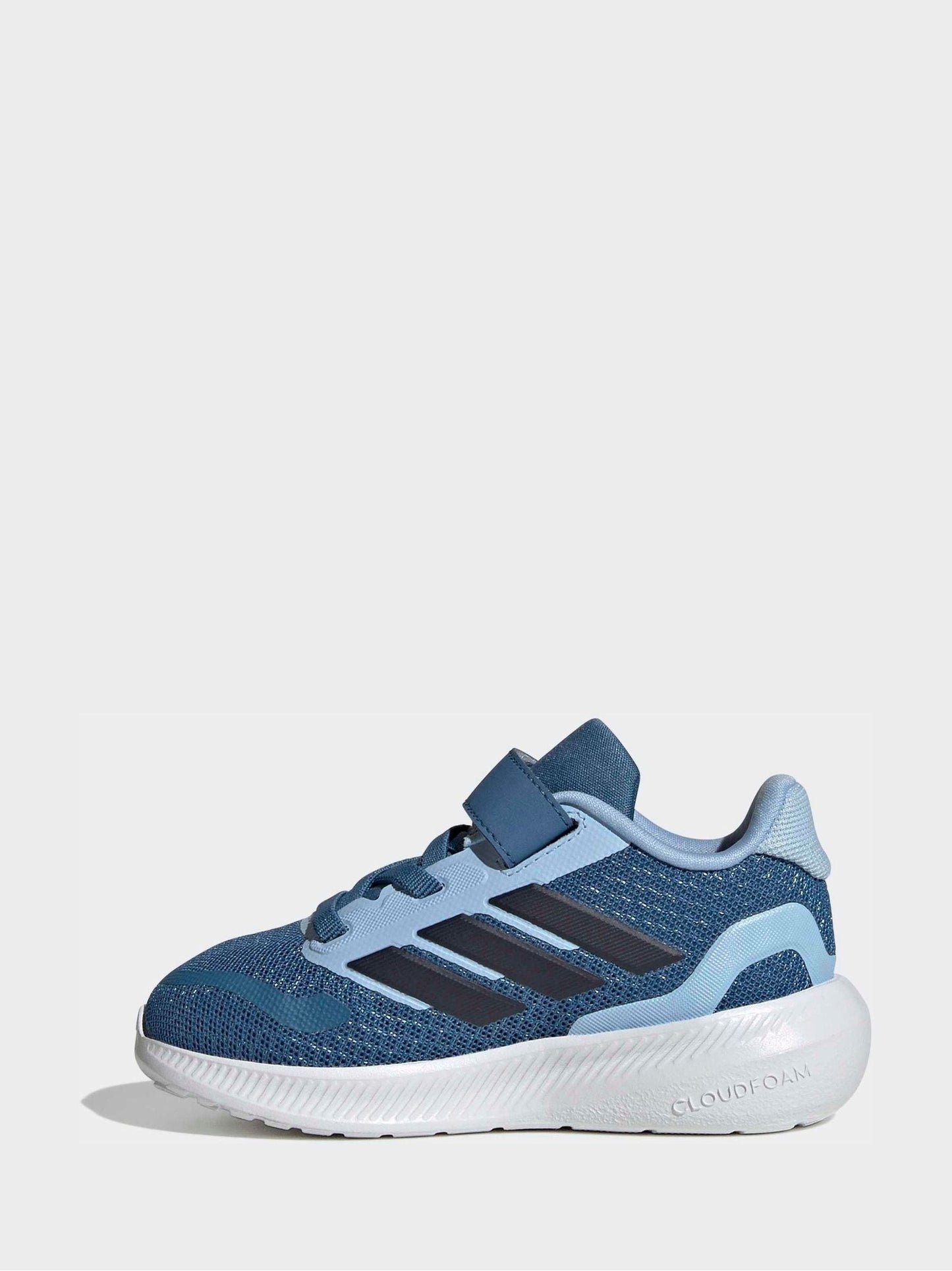 adidas Sky Blue Runfalcon 5 Hook and Loop Easy On Infant Trainers image 3