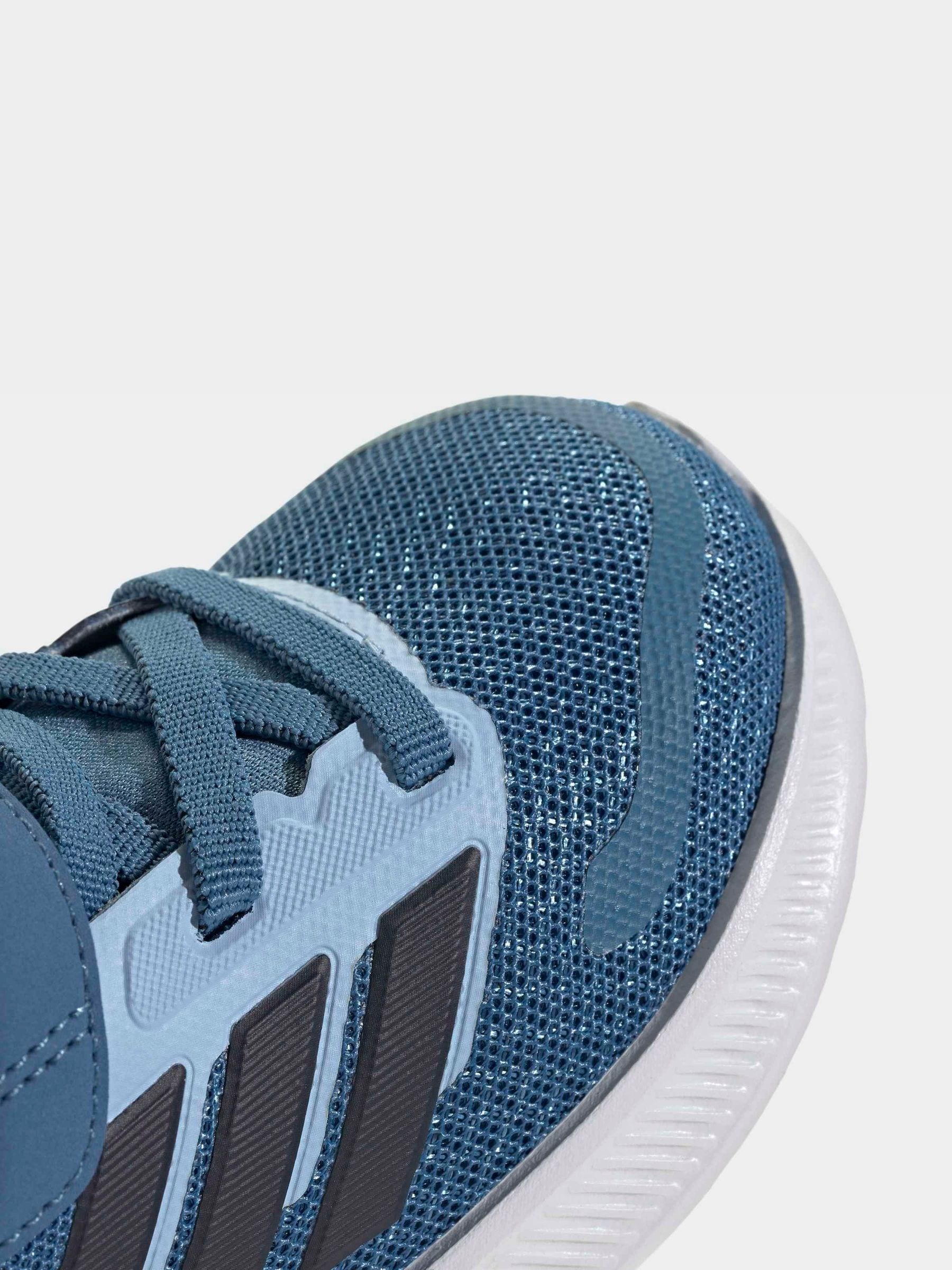 adidas Sky Blue Runfalcon 5 Hook and Loop Easy On Infant Trainers image 9