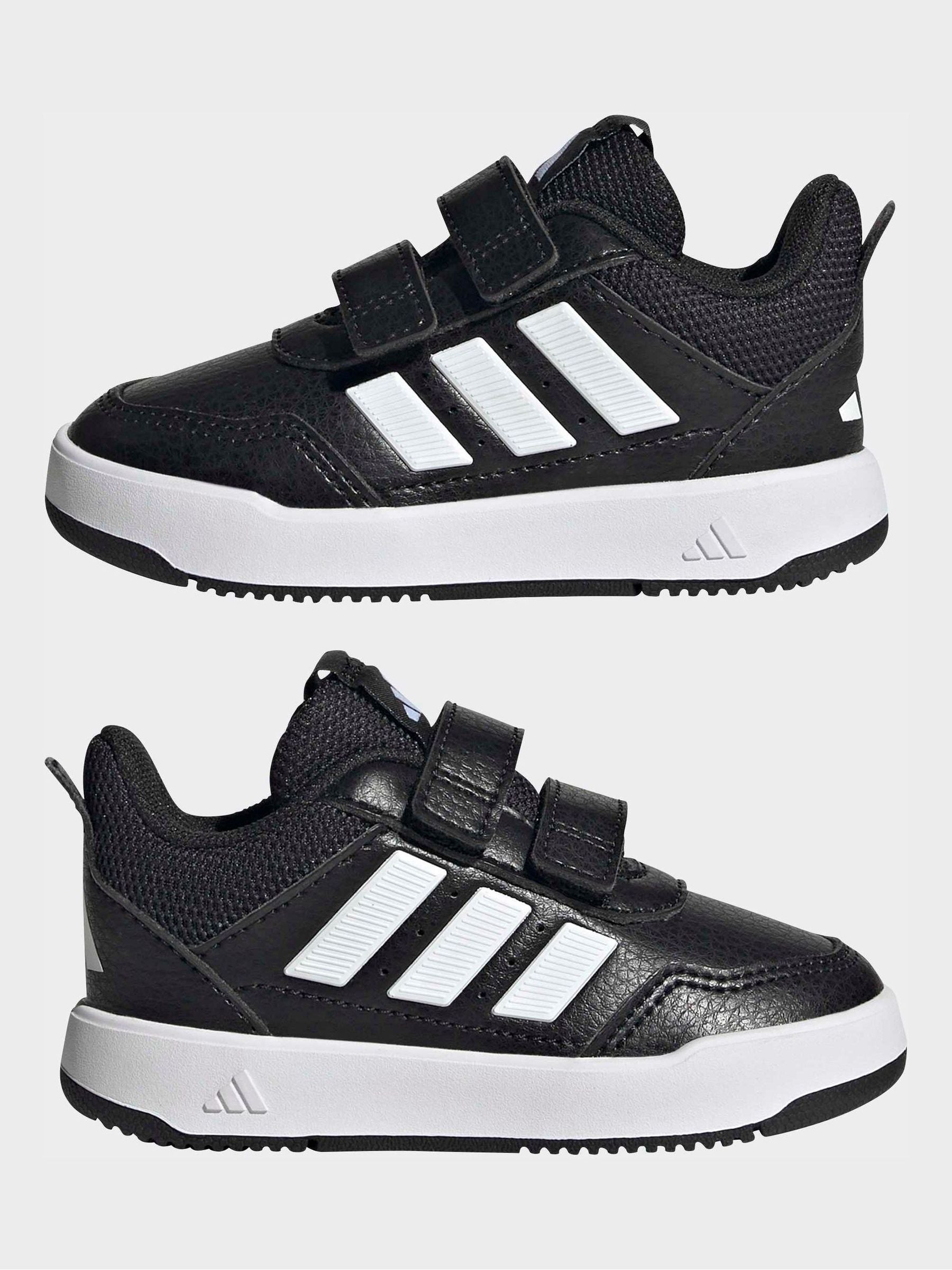 adidas Black/White Hook and Loop Tensaur Sport 3.0 Infant Trainers image 8