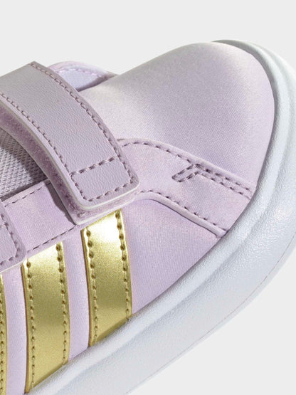 adidas Purple Disney Frozen Grand Court 3.0 Infant Trainers image 10