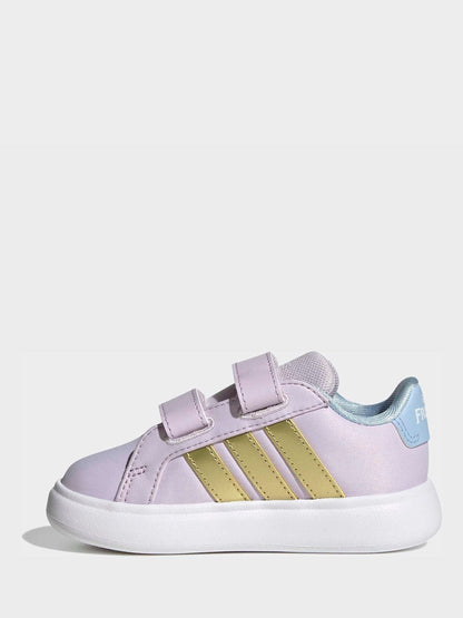 adidas Purple Disney Frozen Grand Court 3.0 Infant Trainers image 2