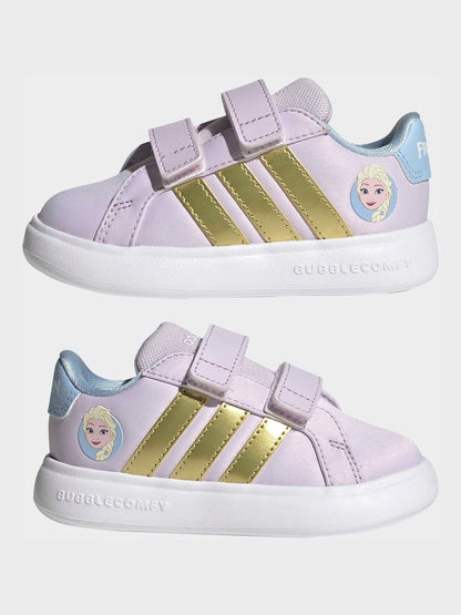 adidas Purple Disney Frozen Grand Court 3.0 Infant Trainers image 6