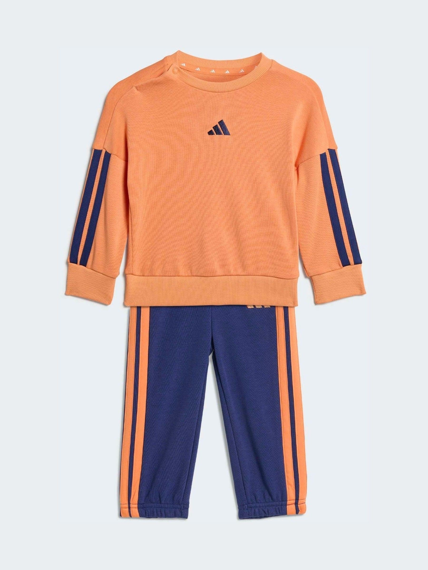 adidas Orange Essentials Infant Kids Joggers Set image 1