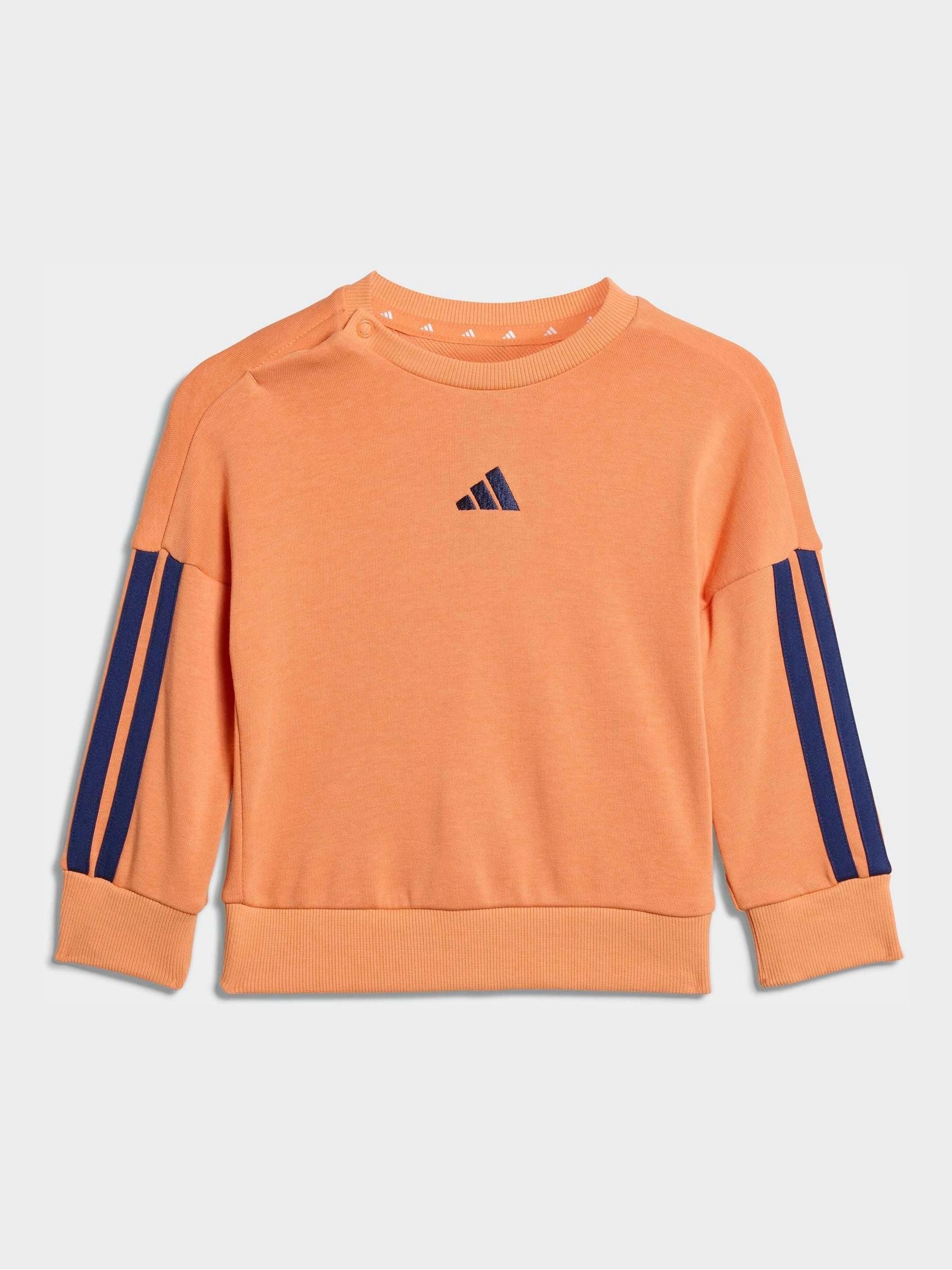 adidas Orange Essentials Infant Kids Joggers Set image 4