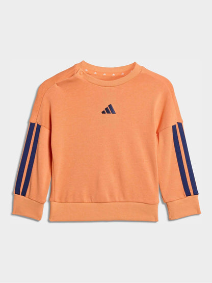 adidas Orange Essentials Infant Kids Joggers Set image 4